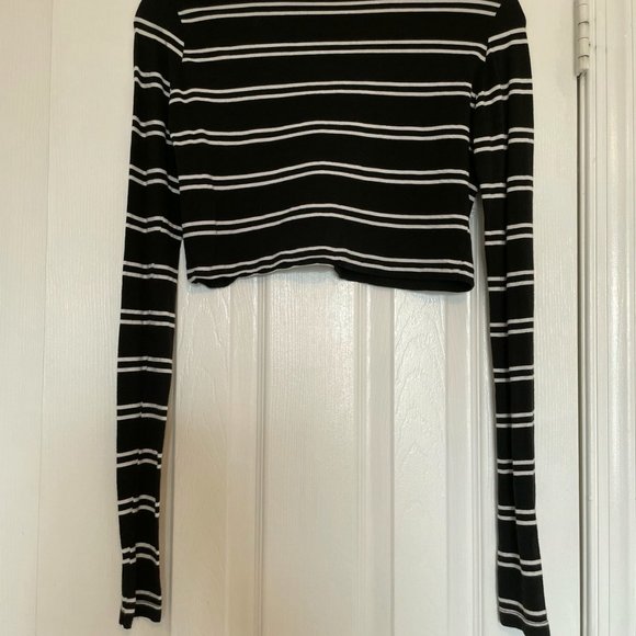 Zara Long Sleeved Crop Top - Picture 1 of 4